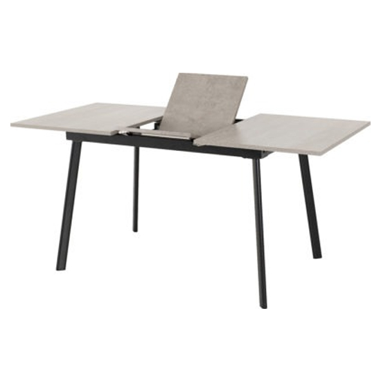 Avah Extending Wooden Dining Table In Concrete Effect
