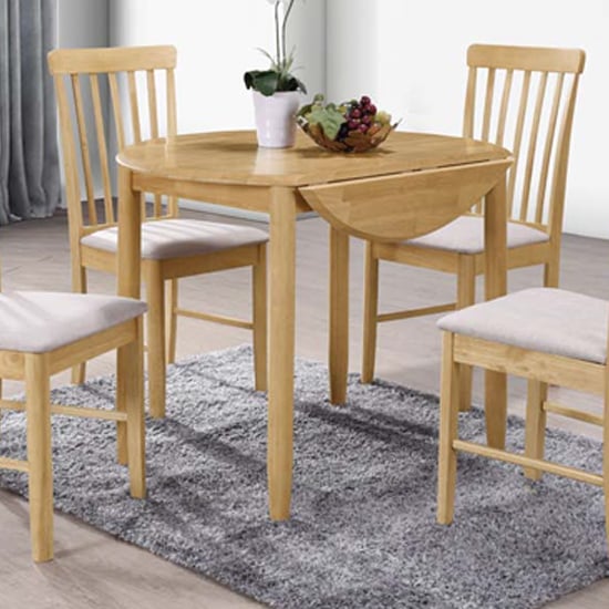 Garnet Round Drop Leaf Dining Set With 2 Chairs