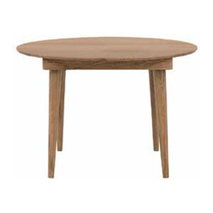 Jenson Round 1100mm Wooden Dining Table In Natural Oak