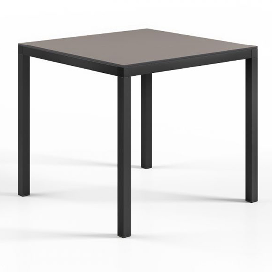 Henry Turtle Dove Dining Table Square With Anthracite Legs