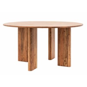 Beziers Acacia Wood Dining Table Round In Natural