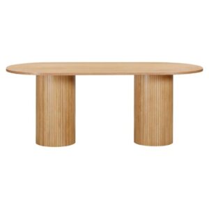 Vevey Wooden Dining Table Oval Large In Natural Oak